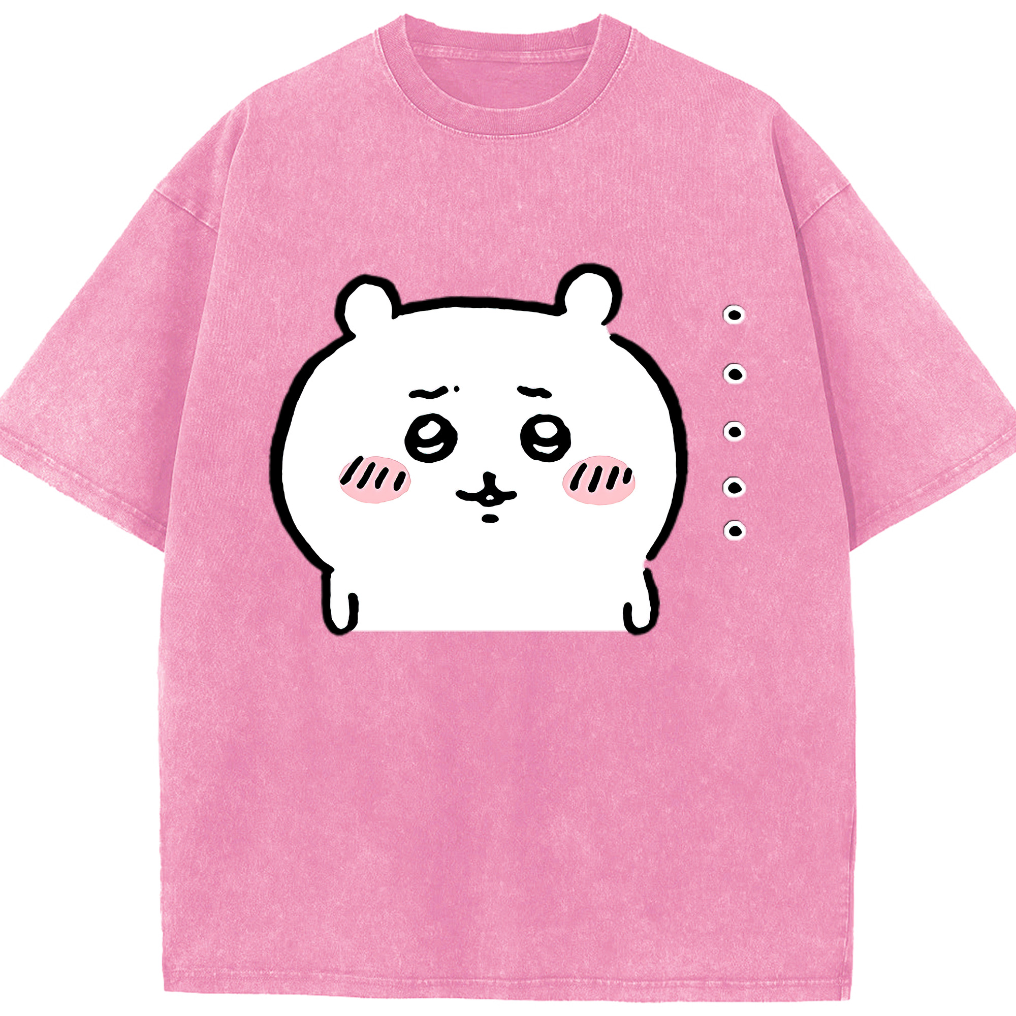 （画像用） ちいかわ ちいかわ Chii-kawa chiikawa 綿100% ヴィンテージ風 半袖Tシャツ（フロントプリント）